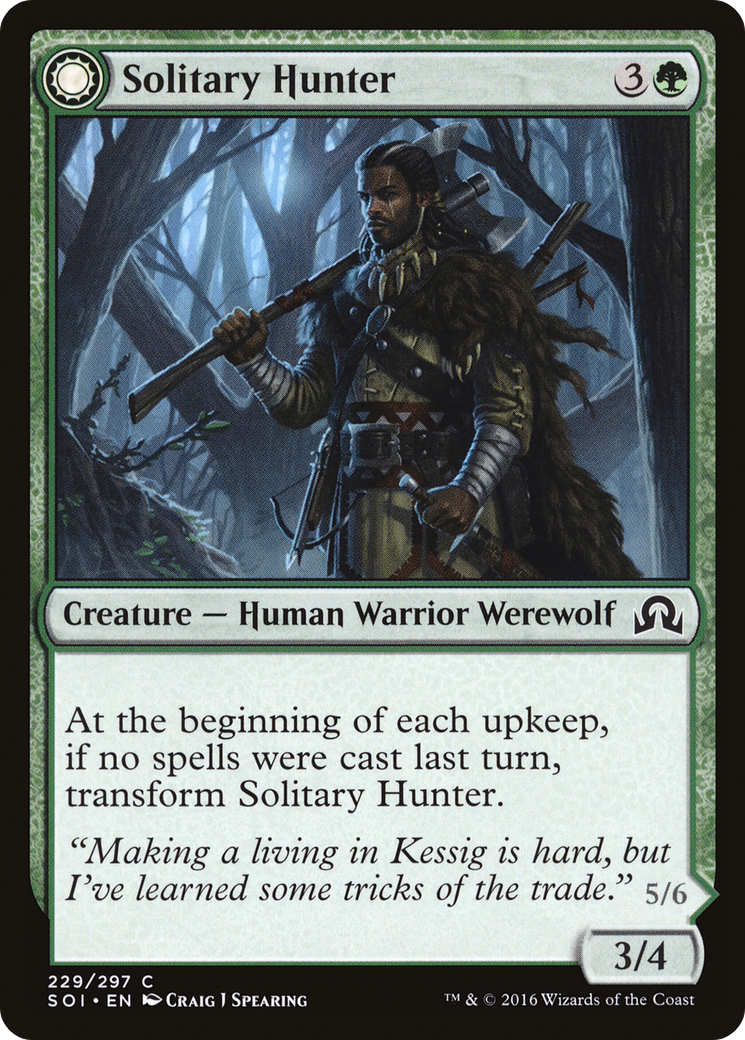 Solitary Hunter (229) - Shadows over Innistrad