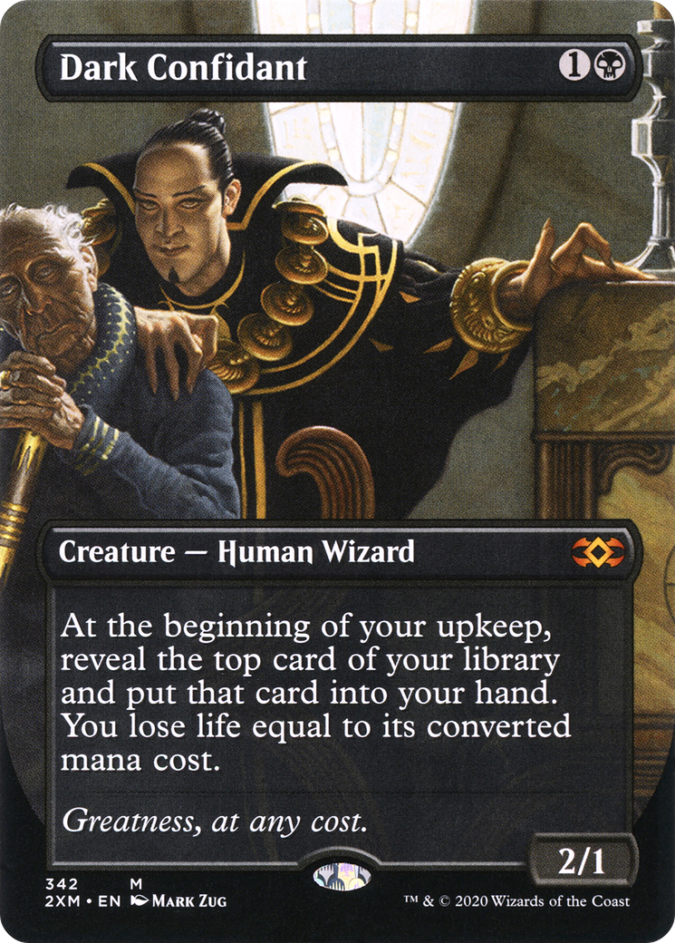 Dark Confidant (Borderless) (342) Foil - Double Masters