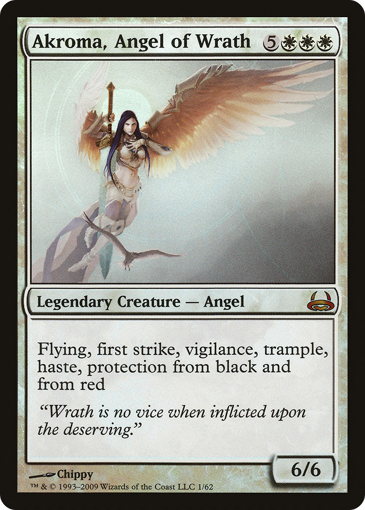 Akroma, Angel of Wrath (001) Foil - Duel Decks: Divine vs. Demonic