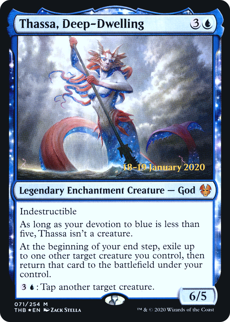 Thassa, Deep-Dwelling (071) Foil - Theros Beyond Death Promos