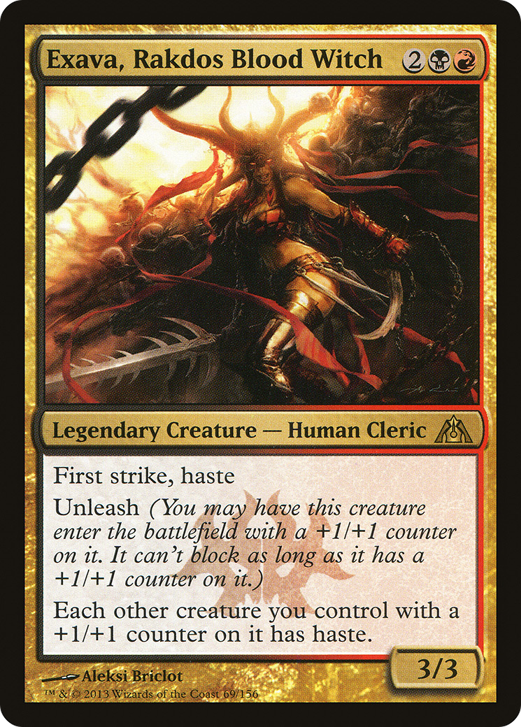 Exava, Rakdos Blood Witch (069) Foil - Dragon's Maze