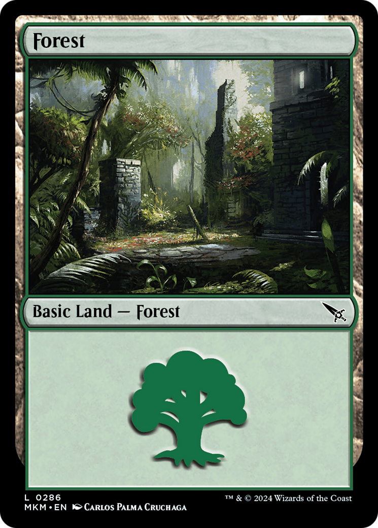 Forest (286) Foil - Murders at Karlov Manor