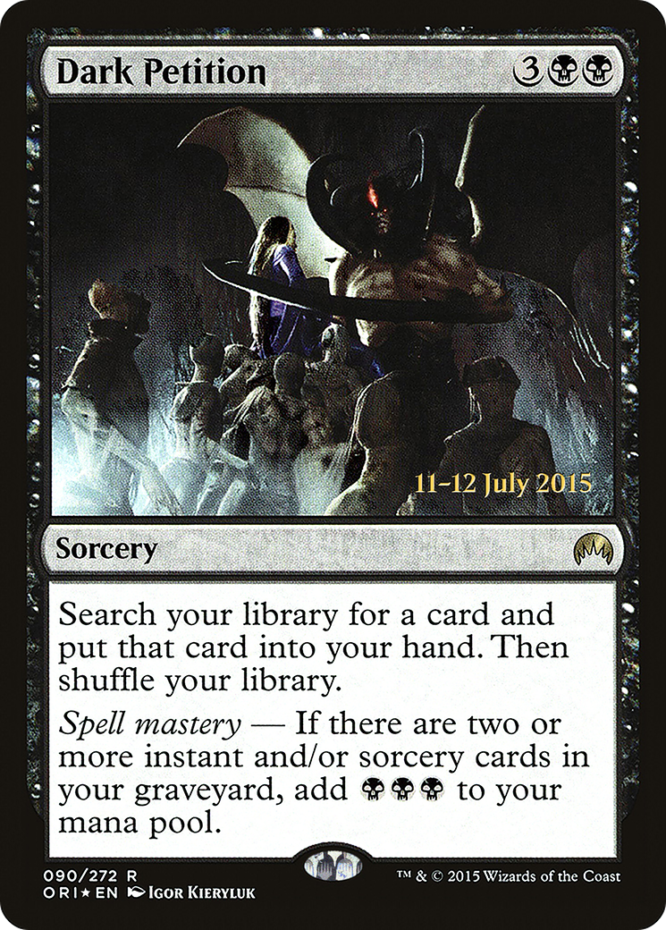 Dark Petition (90s) Foil - Magic Origins Promos