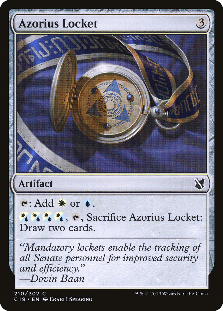 Azorius Locket (210) - Commander 2019