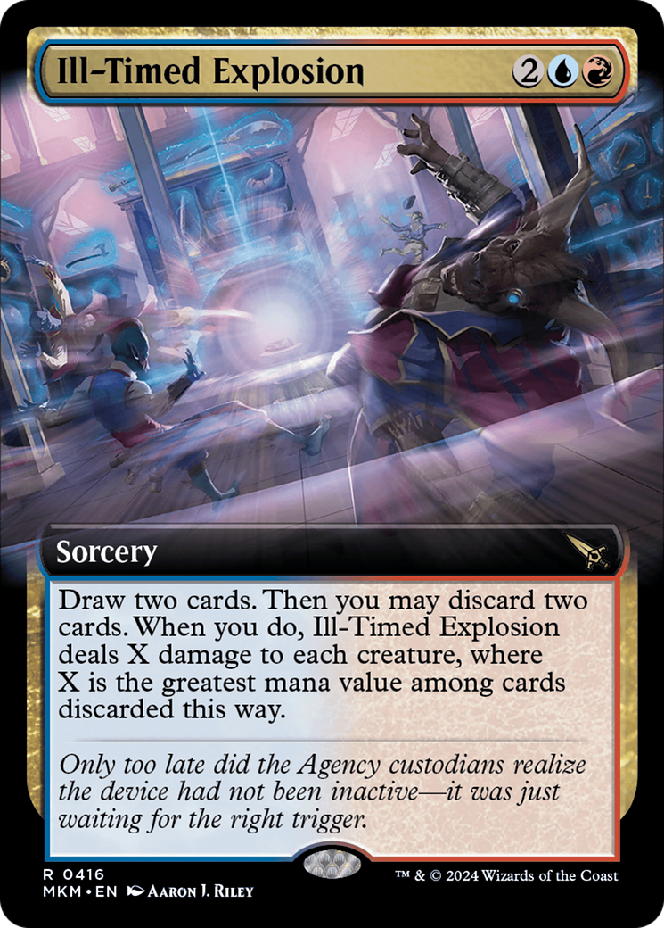 Ill-Timed Explosion (Extended Art) (416) Foil - Murders at Karlov Manor