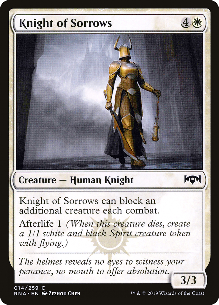 Knight of Sorrows (014) - Ravnica Allegiance