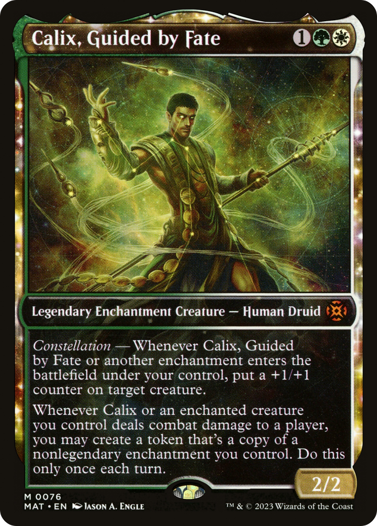 Calix, Guided by Fate (Showcase) (076) Foil - March of the Machine: The Aftermath