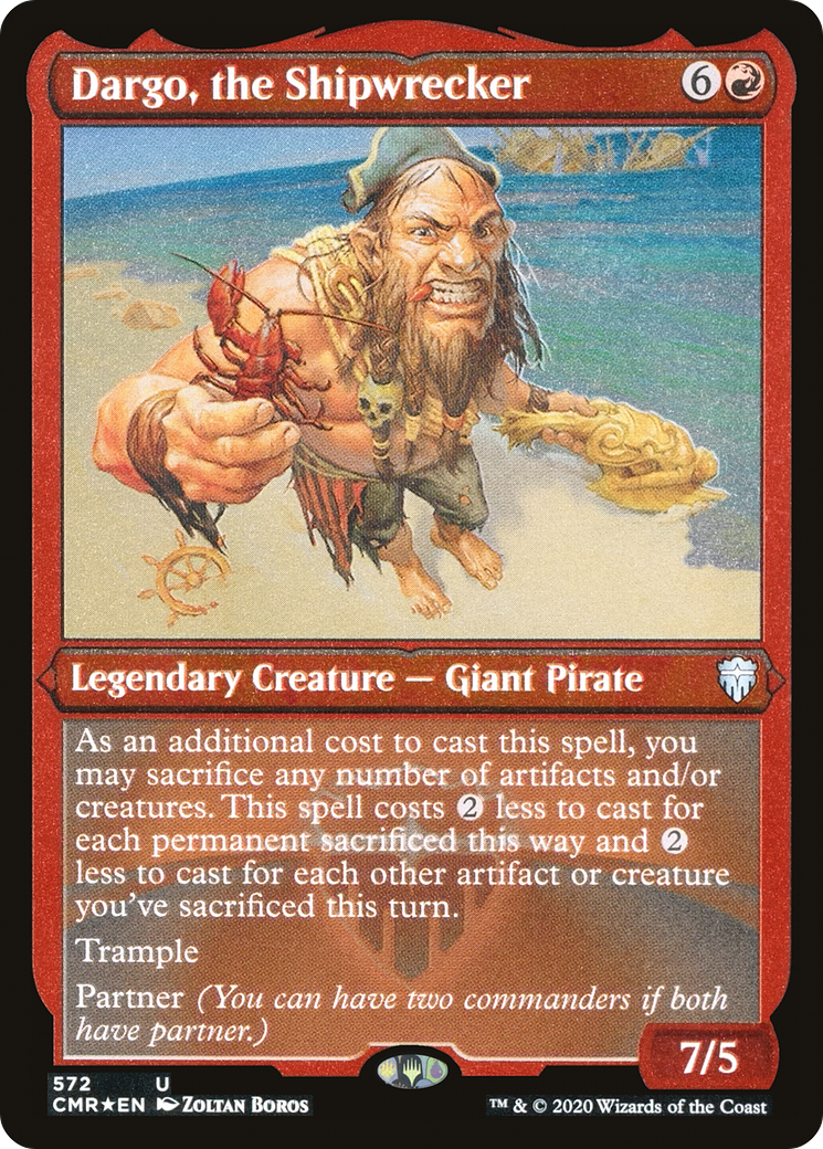 Dargo, the Shipwrecker (572) Etched - Commander Legends