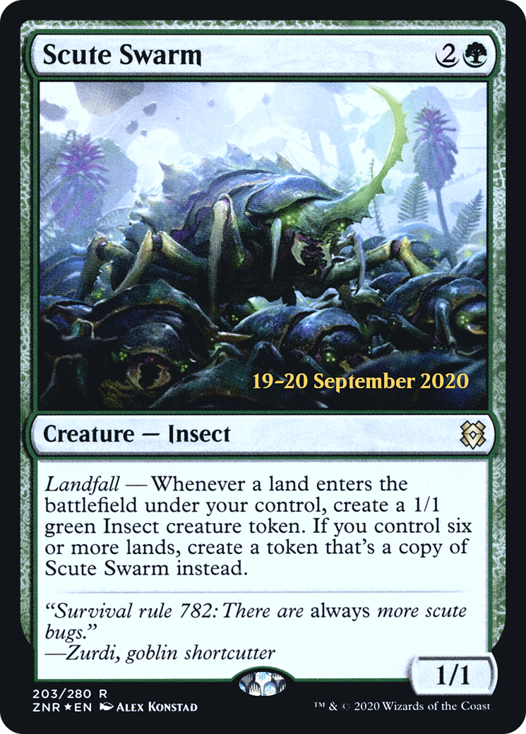 Scute Swarm (203) Foil - Zendikar Rising Promos
