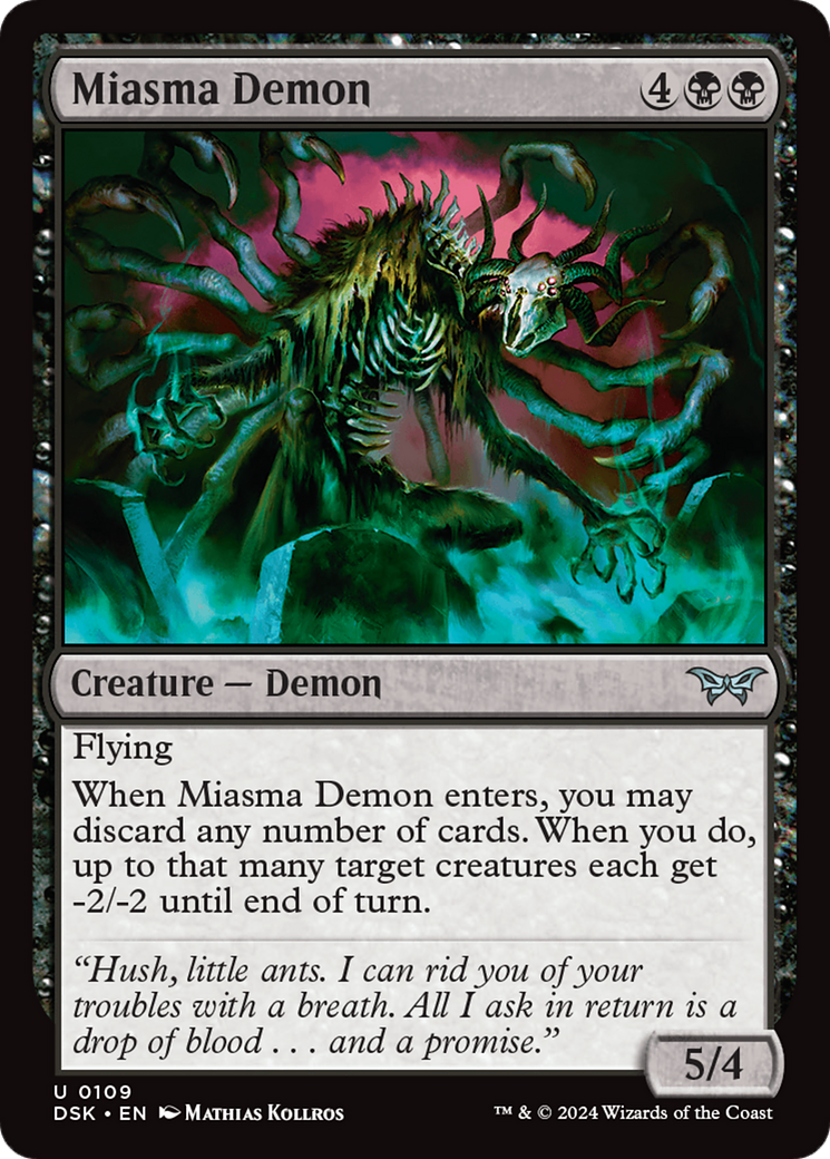 Miasma Demon (109) - Duskmourn: House of Horror