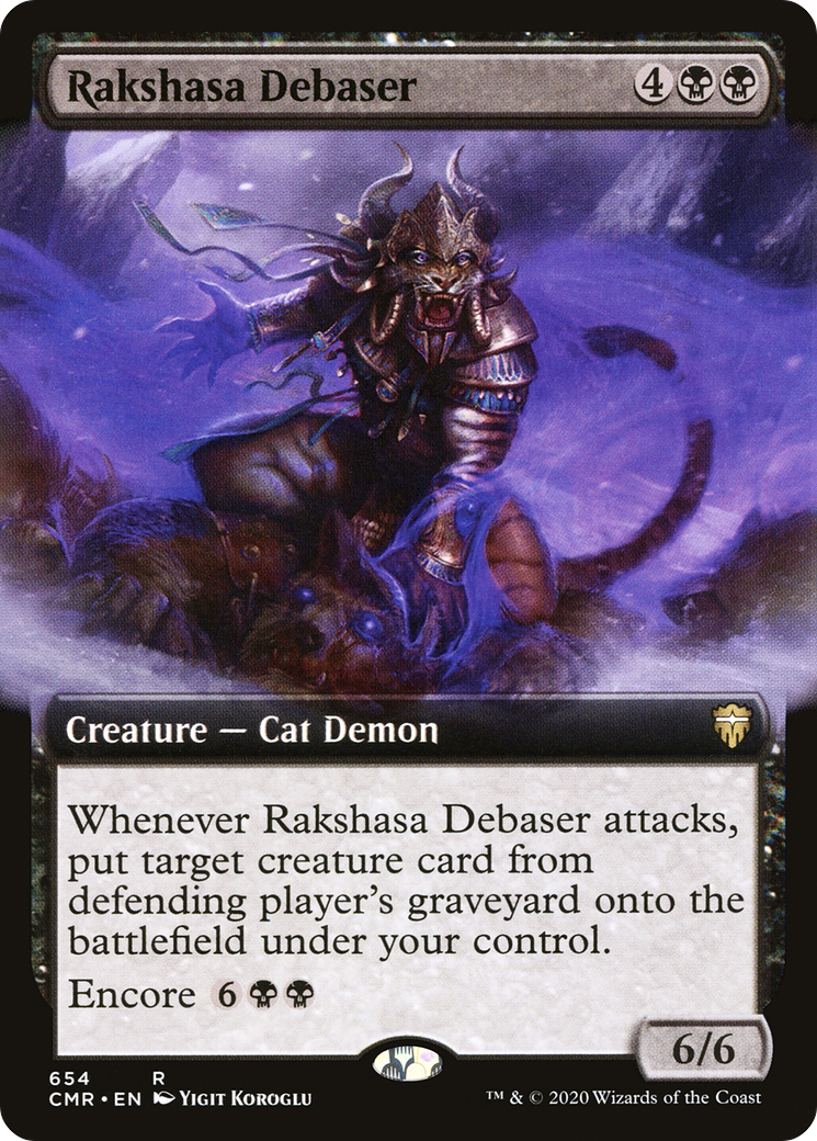 Rakshasa Debaser (Extended Art) (654) - Commander Legends