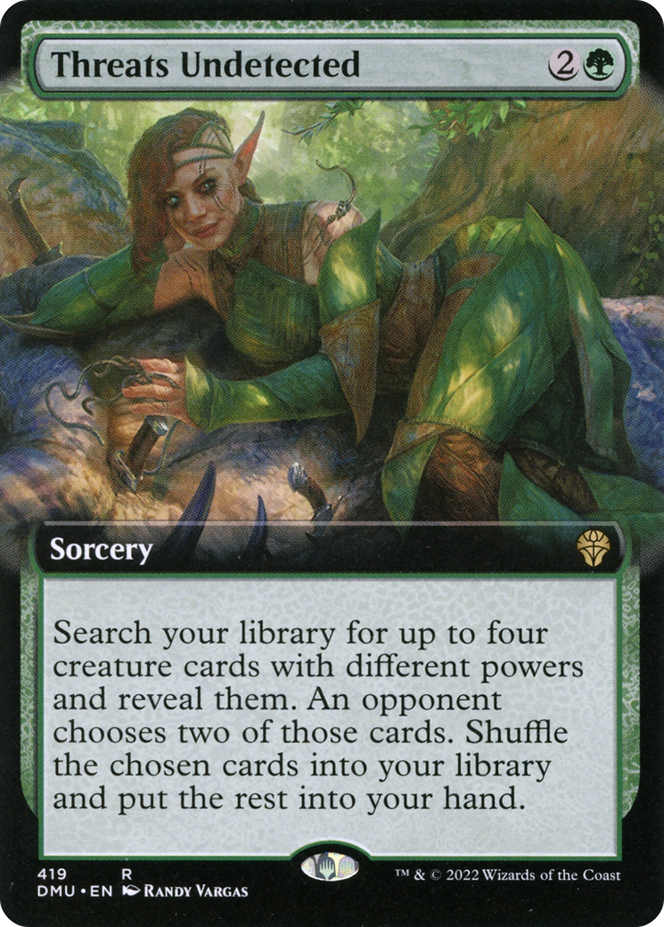 Threats Undetected (Extended Art) (419) Foil - Dominaria United
