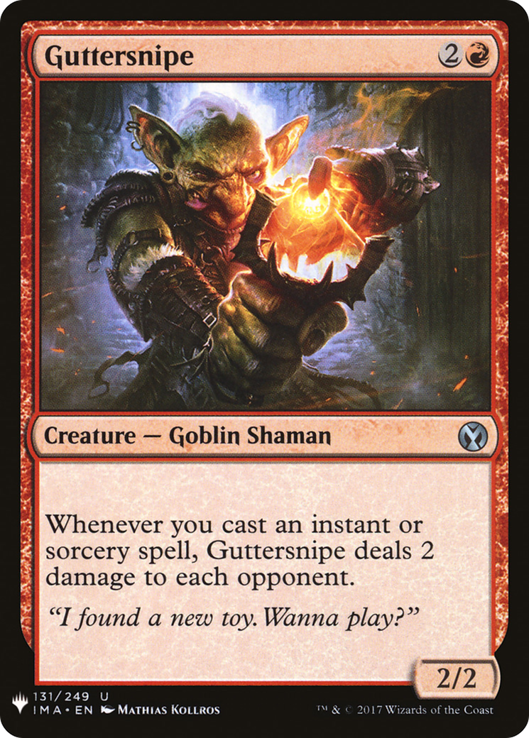 Guttersnipe (IMA-131) - The List
