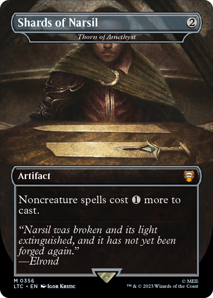 Shards of Narsil – Thorn of Amethyst (356) Foil - Tales of Middle-earth Commander