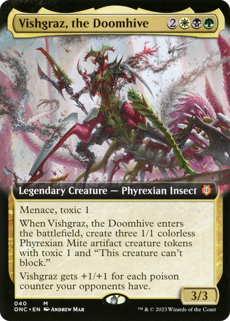 Vishgraz, the Doomhive (Extended Art) (040) - Phyrexia: All Will Be One Commander