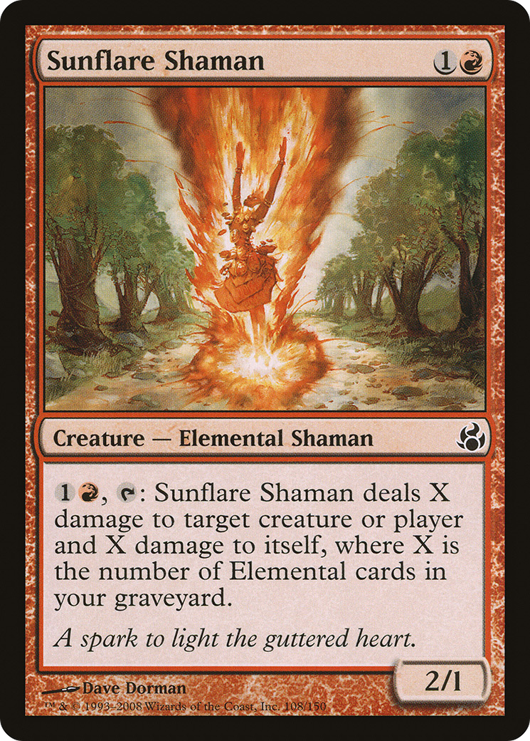 Sunflare Shaman (108) Foil - Morningtide