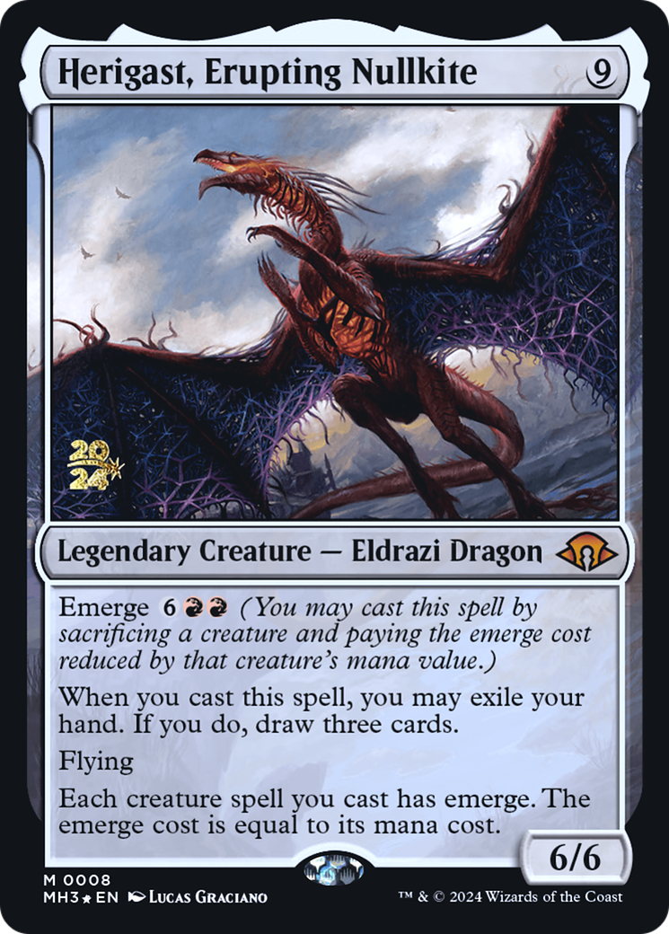 Herigast, Erupting Nullkite (008) Foil - Modern Horizons 3 Promos