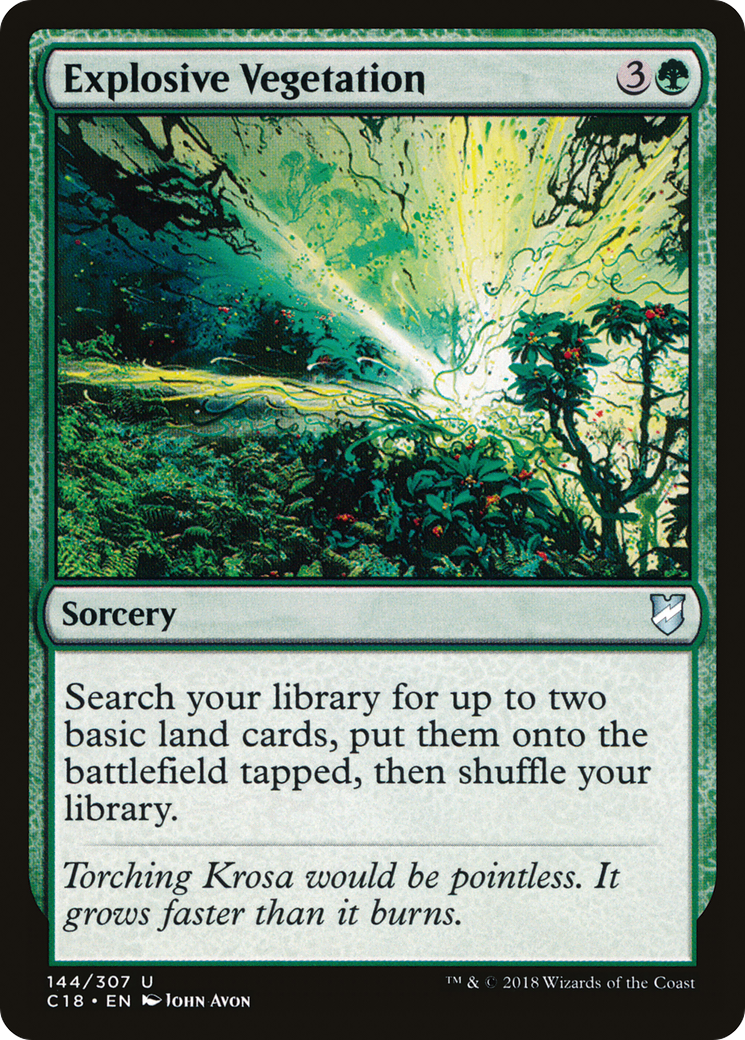 Explosive Vegetation (144) - Commander 2018