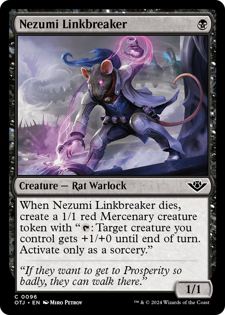 Nezumi Linkbreaker (096) Foil - Outlaws of Thunder Junction