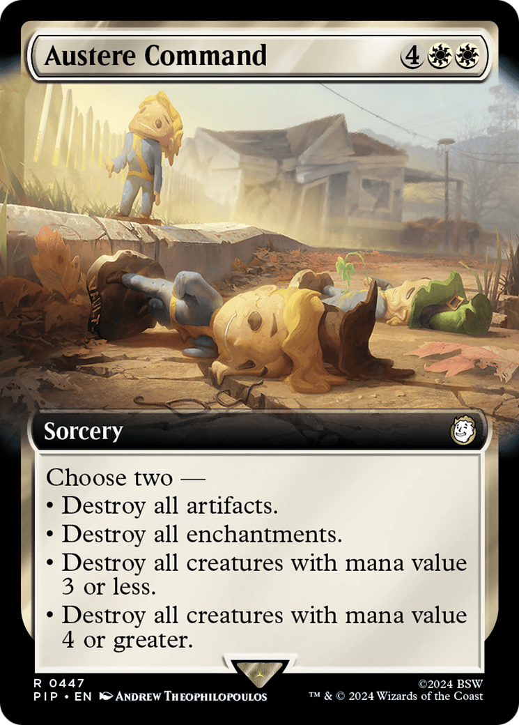 Austere Command (Extended Art) (447) Foil - Fallout