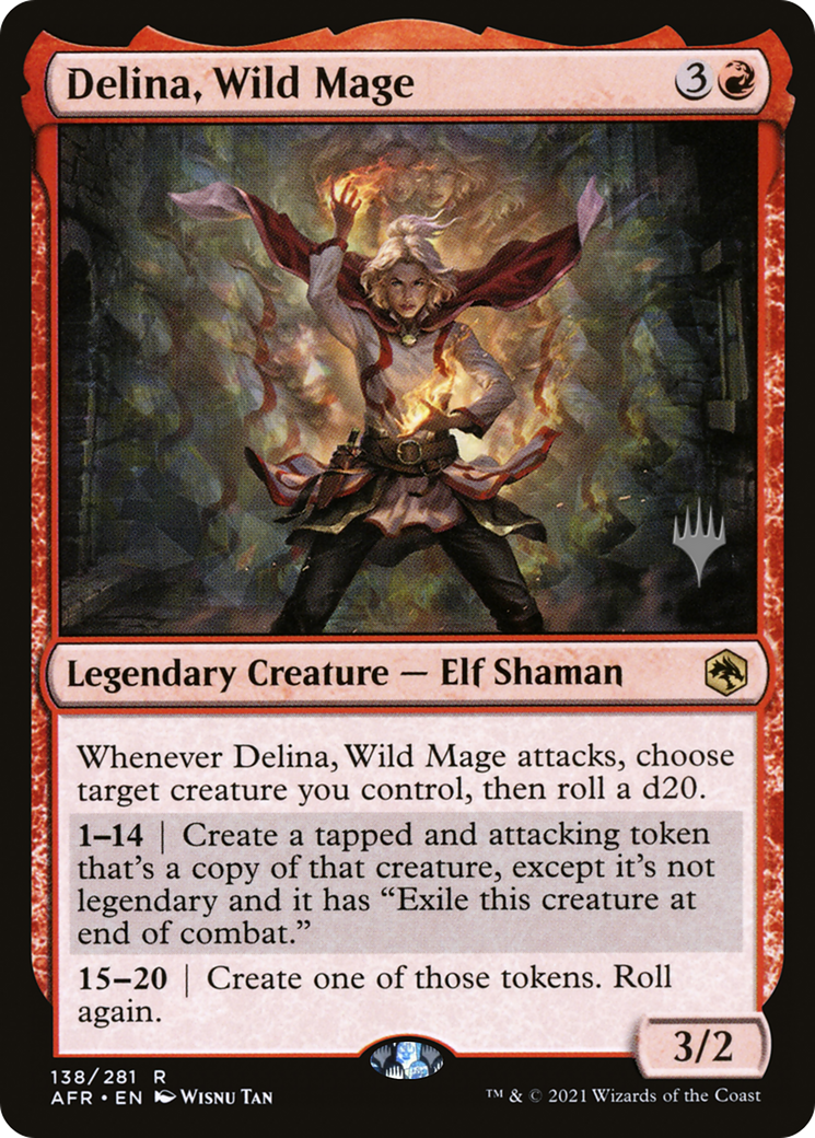 Delina, Wild Mage (138) - Adventures in the Forgotten Realms Promos