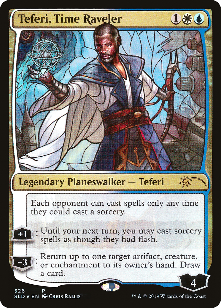 Teferi, Time Raveler (Stained Glass) (526) Foil - Secret Lair Drop