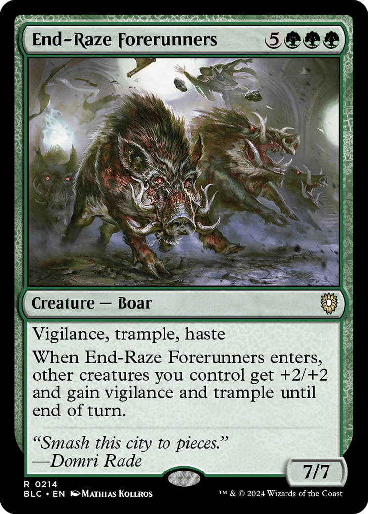 End-Raze Forerunners (214) - Bloomburrow Commander