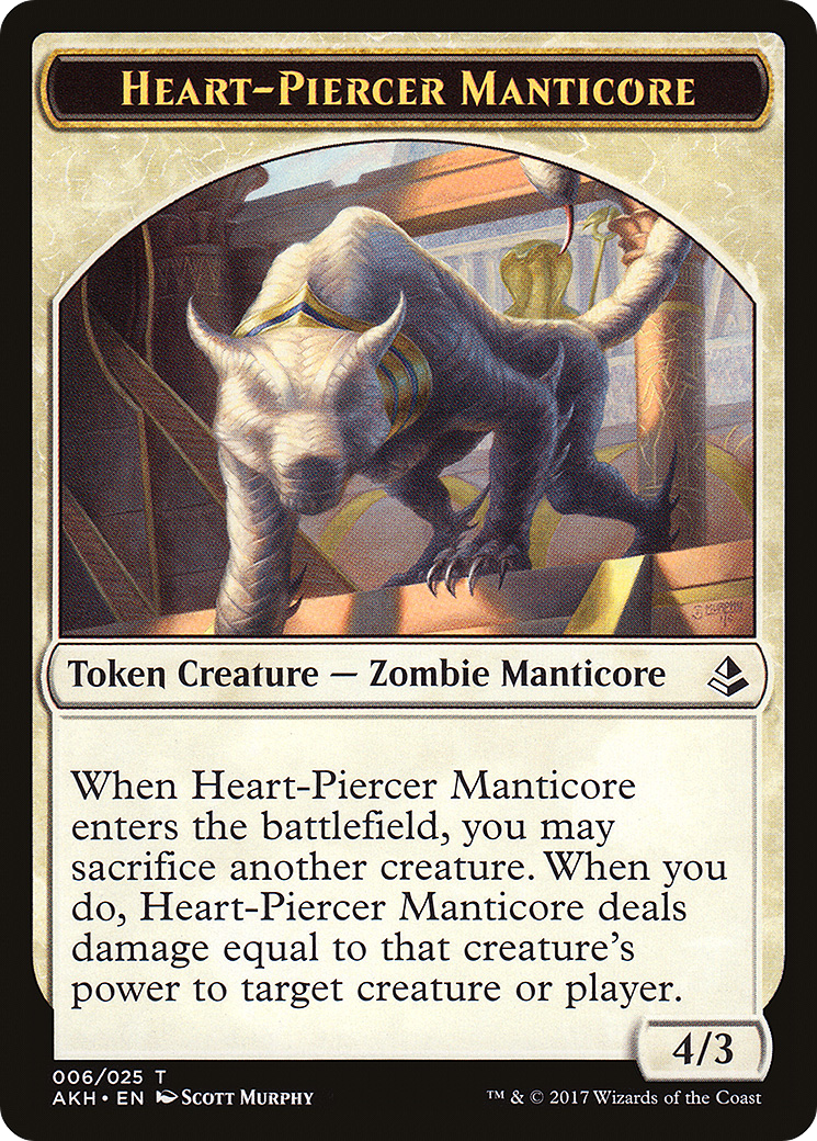 Heart-Piercer Manticore (006) - Amonkhet Tokens