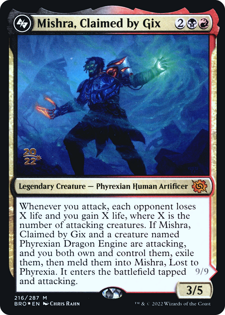 Mishra, Claimed by Gix (216s) Foil - The Brothers' War Promos