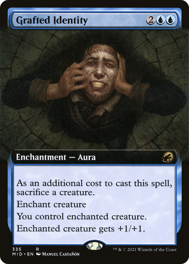 Grafted Identity (Extended Art) (335) Foil - Innistrad: Midnight Hunt