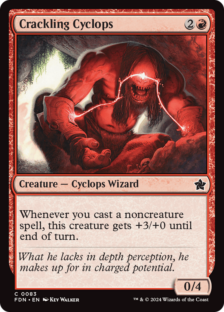 Crackling Cyclops (083) Foil - Foundations