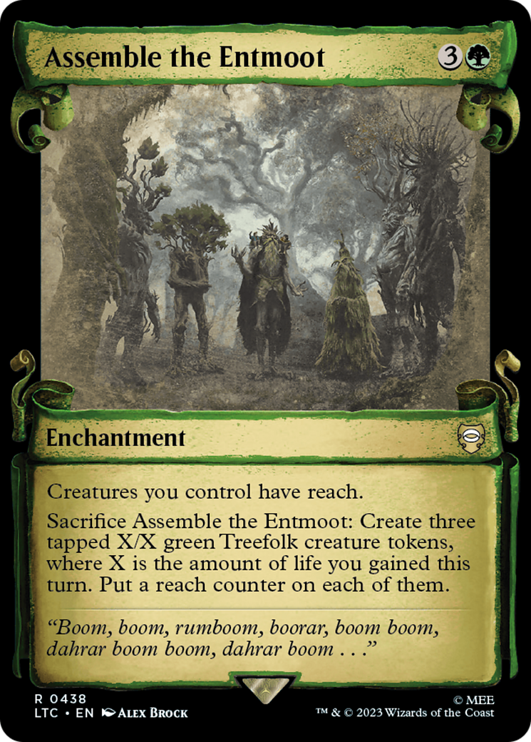 Assemble the Entmoot (Showcase) (438) Foil - Tales of Middle-earth Commander