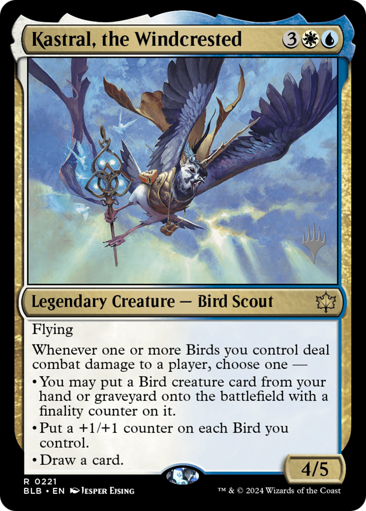 Kastral, the Windcrested (221) Foil - Bloomburrow Promos