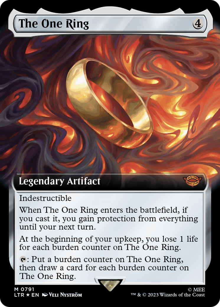 The One Ring (Extended Art) (Surge Foil) (Extended Art) (791) Foil - The Lord of the Rings: Tales of Middle-earth