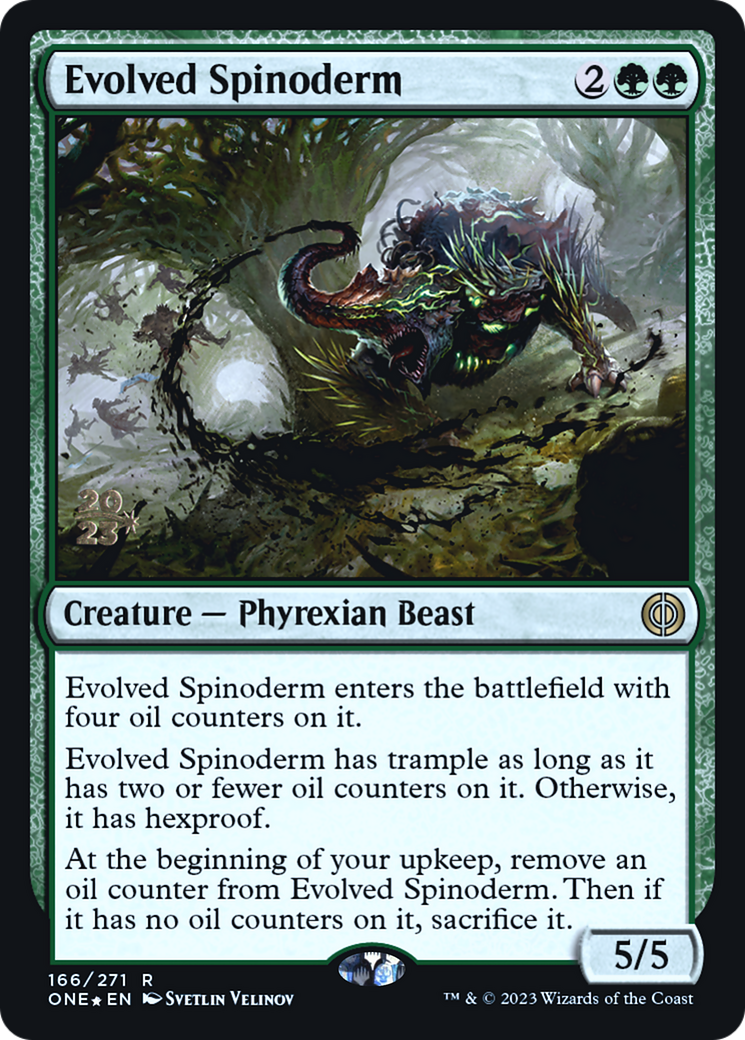Evolved Spinoderm (166) Foil - Phyrexia: All Will Be One Promos
