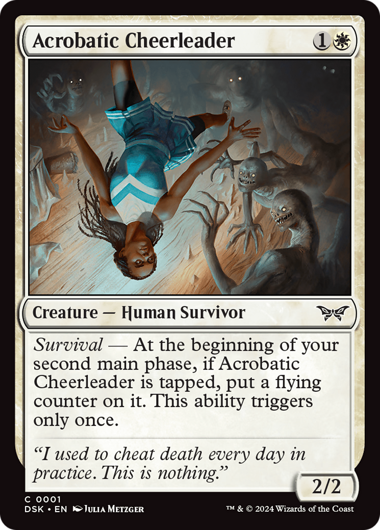 Acrobatic Cheerleader (001) Foil - Duskmourn: House of Horror