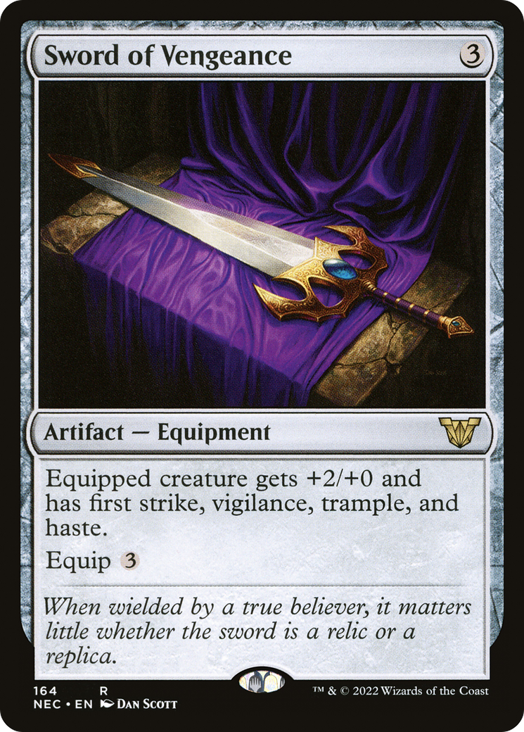 Sword of Vengeance (164) - Neon Dynasty Commander