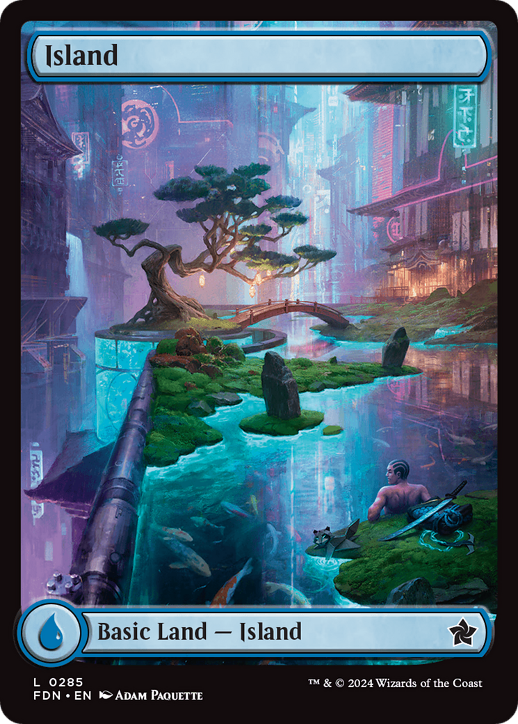 Island (285) Foil - Foundations