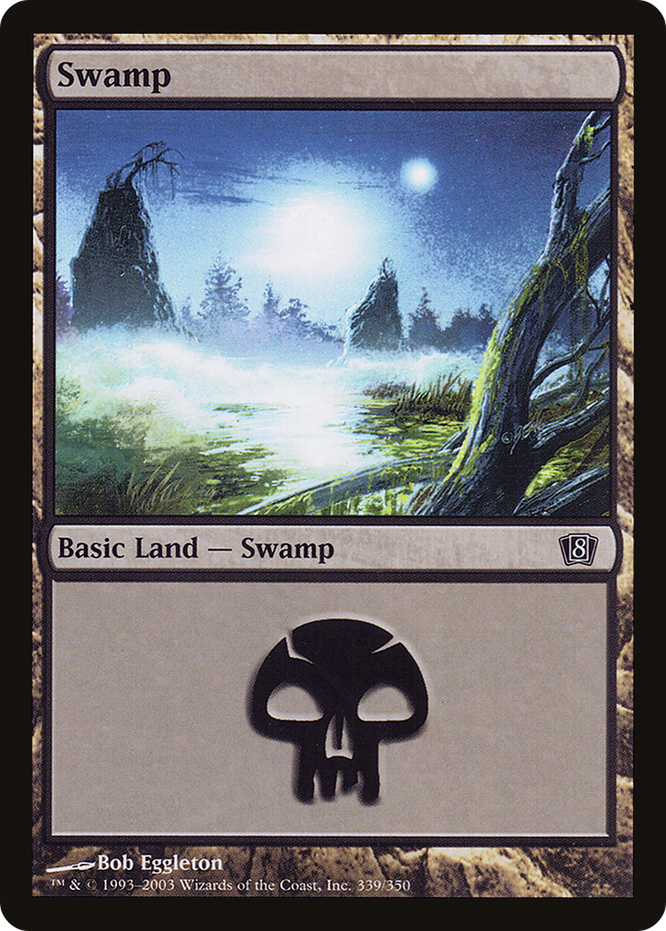 Swamp (339) Foil - Eighth Edition