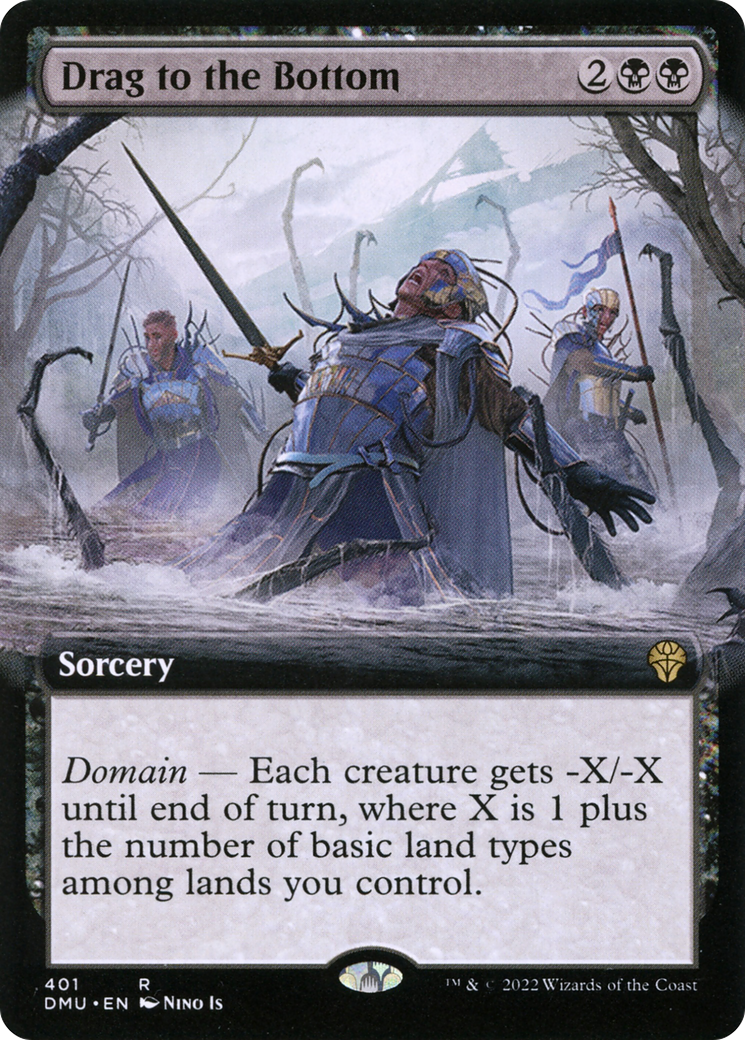 Drag to the Bottom (Extended Art) (401) - Dominaria United