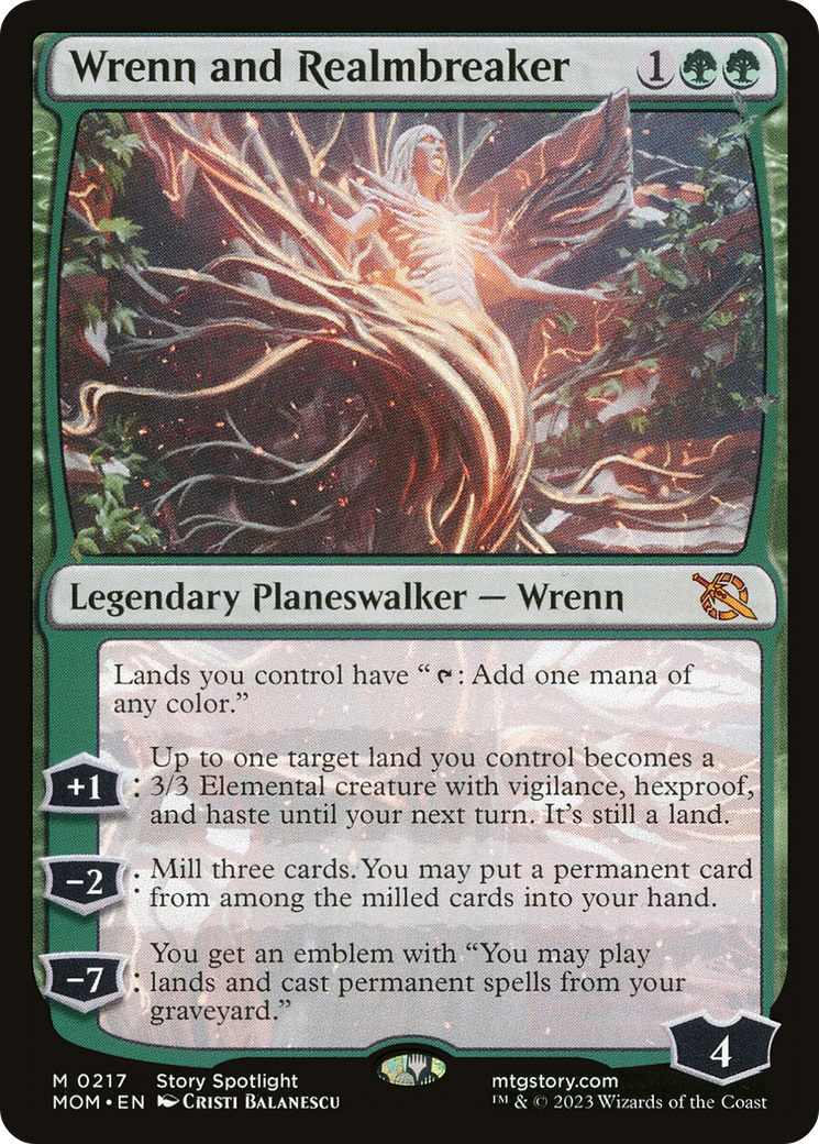 Wrenn and Realmbreaker (217) Foil - March of the Machine