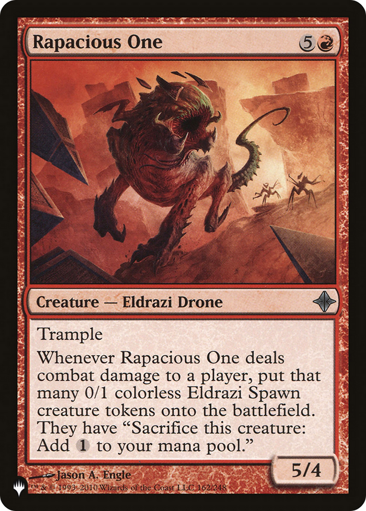 Rapacious One (ROE-162) - The List