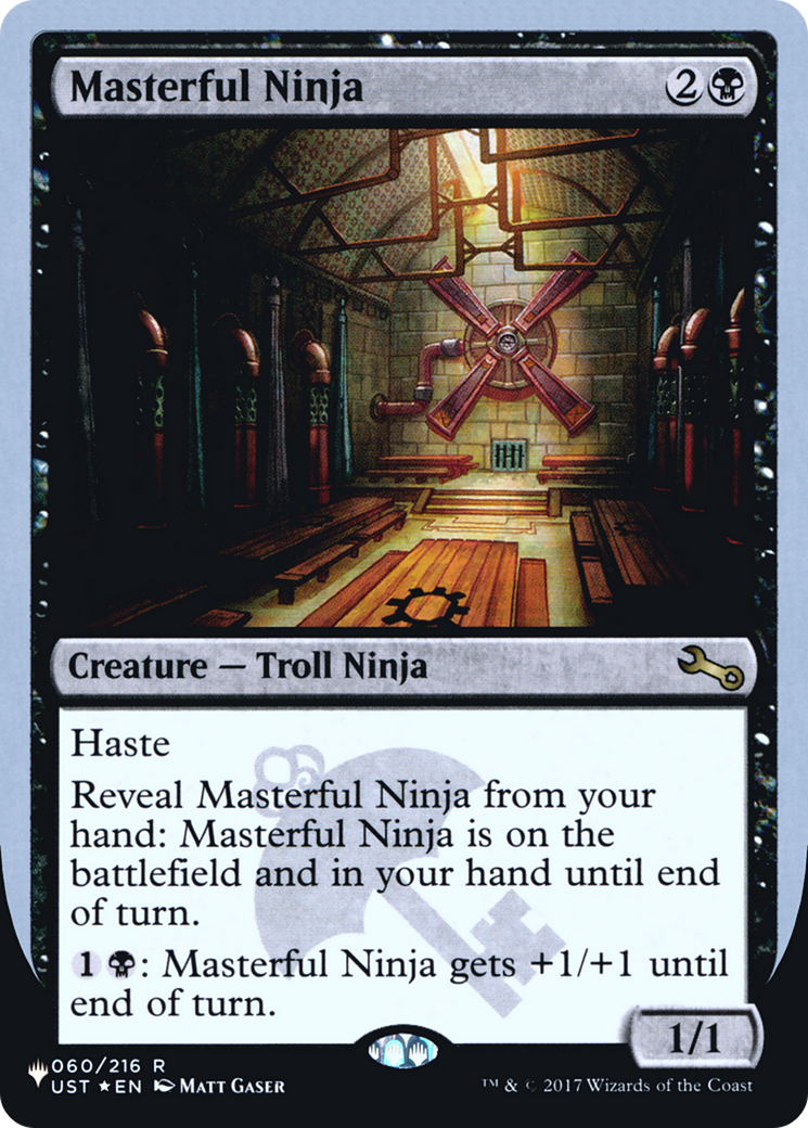 Masterful Ninja (022) Foil - The List (Unfinity Foil Edition)