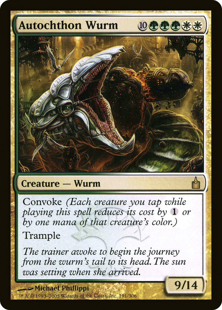 Autochthon Wurm (191) Foil - Ravnica: City of Guilds