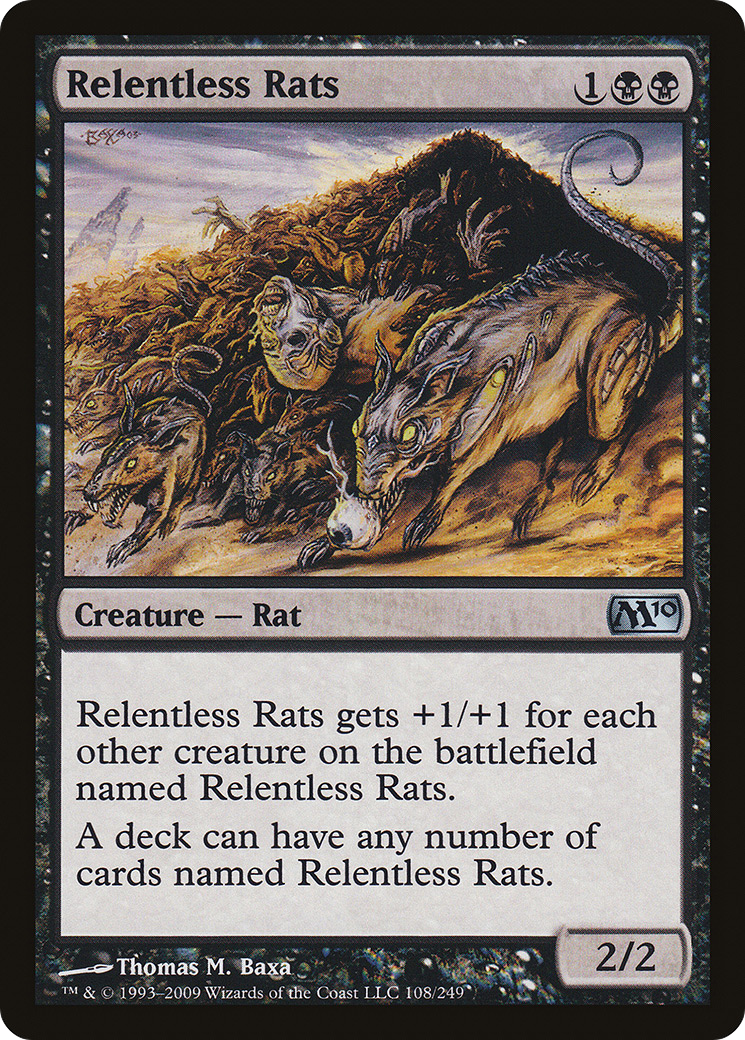 Relentless Rats (108) Foil - Magic 2010