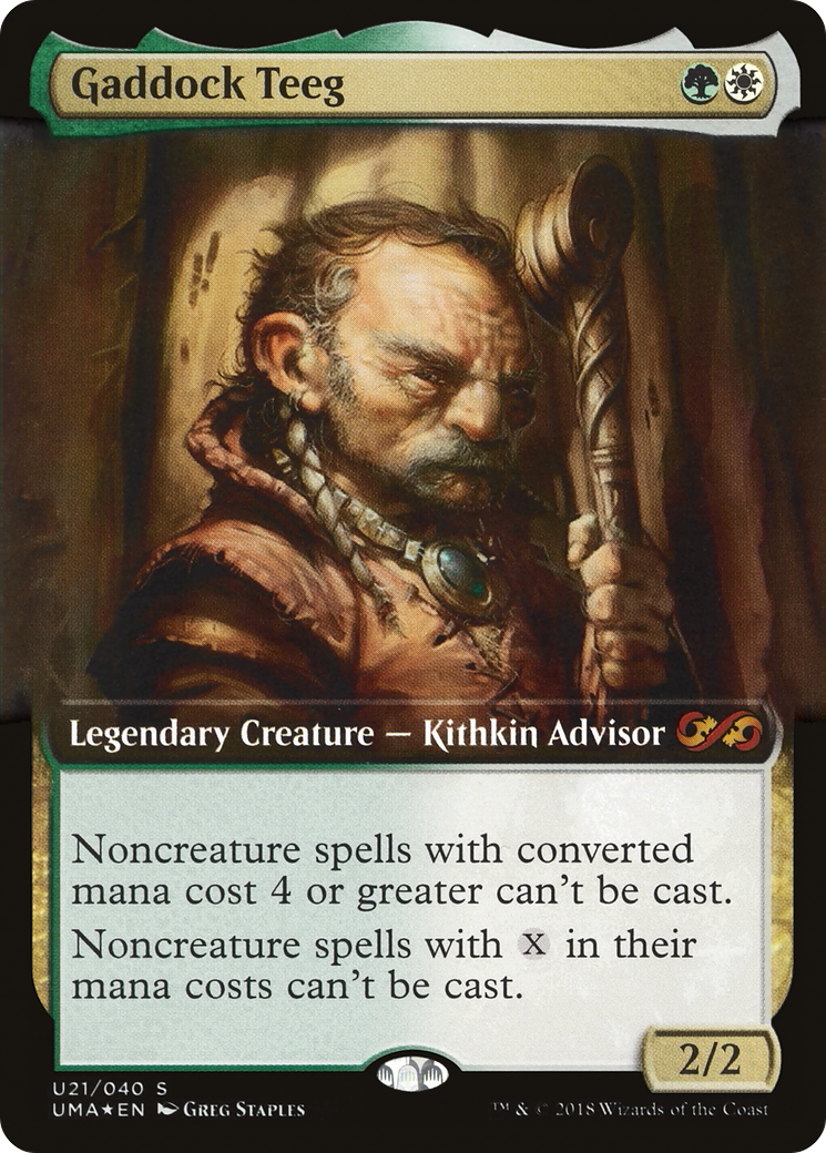 Gaddock Teeg (Extended Art) (U21) Foil - Ultimate Box Topper