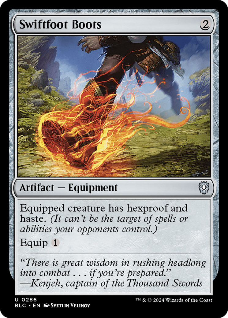 Swiftfoot Boots (286) - Bloomburrow Commander