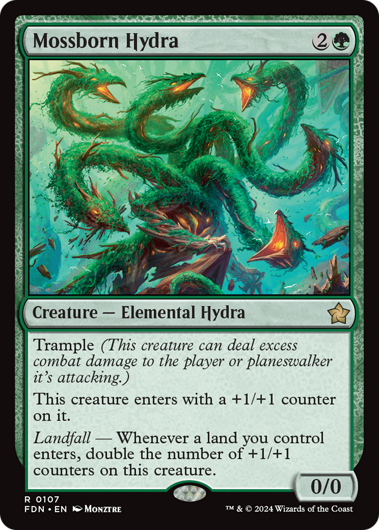 Mossborn Hydra (107) - Foundations