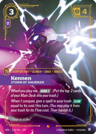 Kennen – Storm of Shuriken (113) Foil - Vendetta