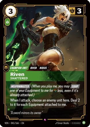 Riven – Shattered (041) Foil - Vendetta